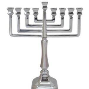 חנוכיה מיוחדת עשויה BRASS כסף 50X35X14 ס”מ